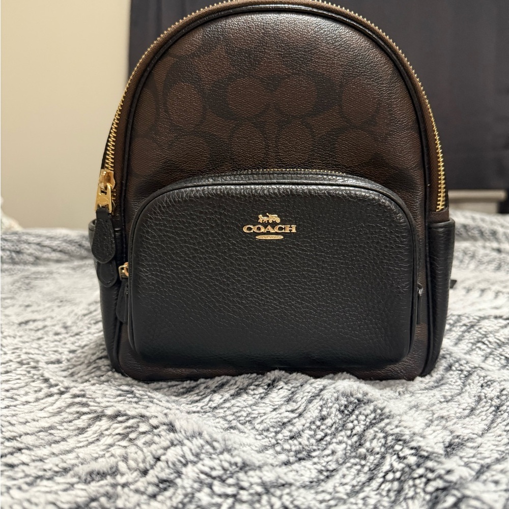 Coach Court Mini Signature Backpack